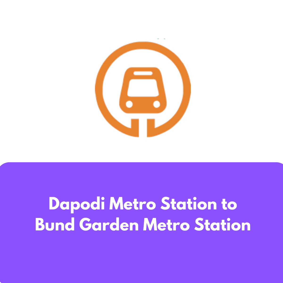Dapodi to Bund Garden