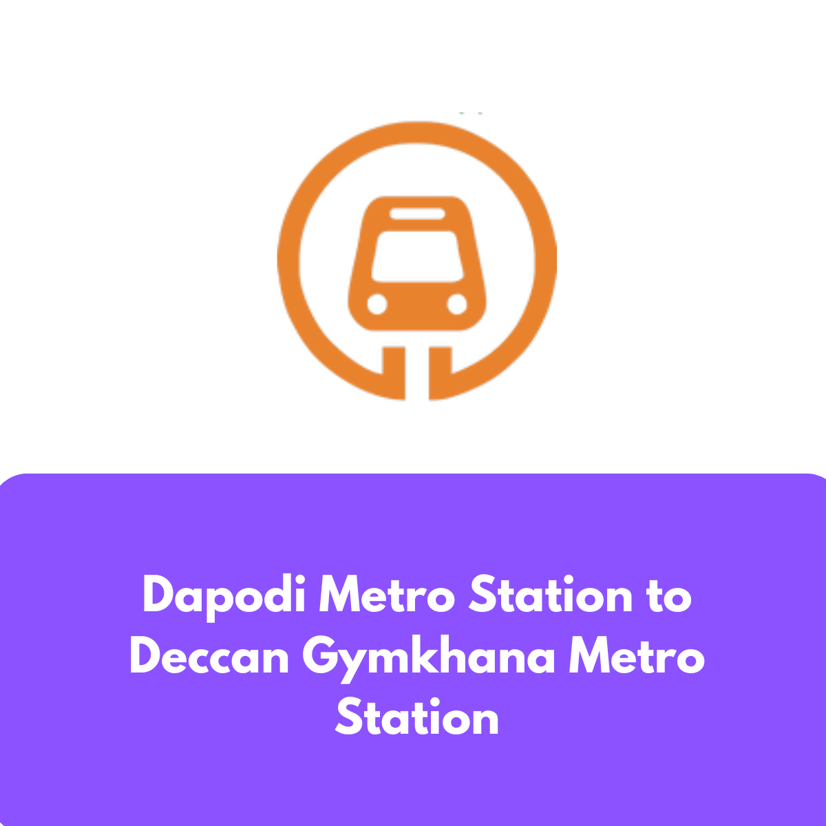 Dapodi to Deccan Gymkhana