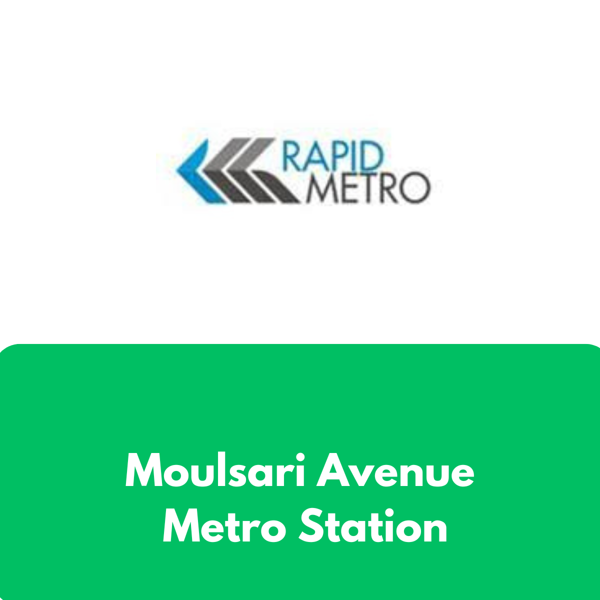 Moulsari Avenue Metro Station